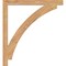 Ekena Millwork Thorton Block Smooth Bracket, Western Red Cedar, 3 1/2"W x 44"D x 48"H BKT04X44X48THR05SWR - alternate 3